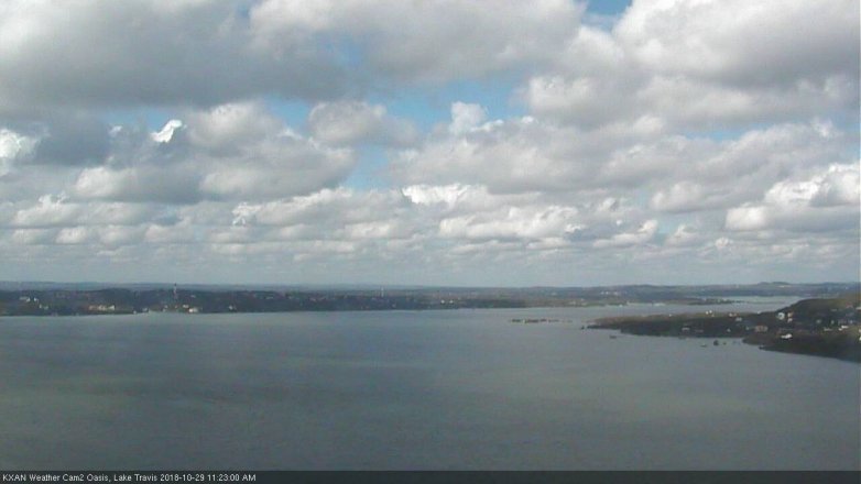 Lake Travis webcam, October 29, 2018 10:25 AM CT