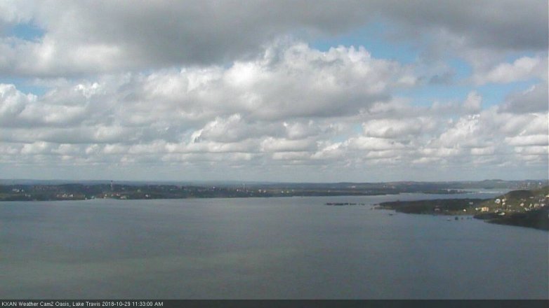 Lake Travis webcam, October 29, 2018 10:35 AM CT