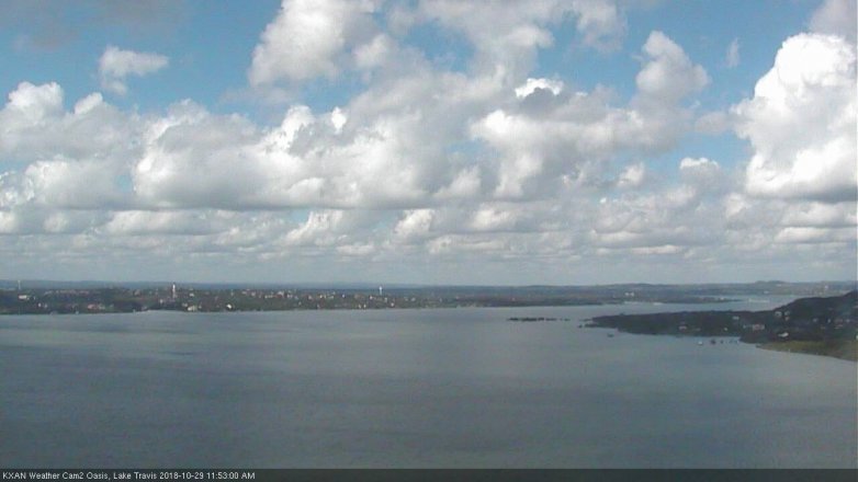 Lake Travis webcam, October 29, 2018 10:55 AM CT