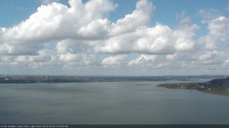 Lake Travis webcam, October 29, 2018 11:00 AM CT