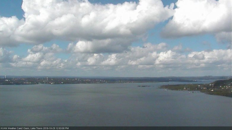 Lake Travis webcam, October 29, 2018 11:05 AM CT