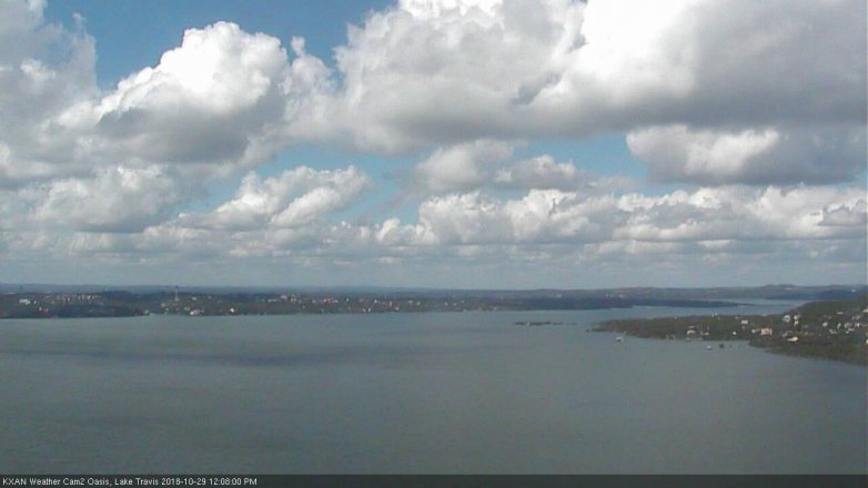 Lake Travis webcam, October 29, 2018 11:10 AM CT