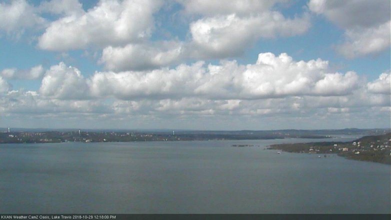 Lake Travis webcam, October 29, 2018 11:20 AM CT