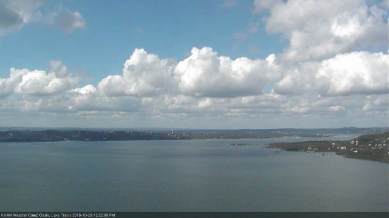 Lake Travis webcam, October 29, 2018 11:25 AM CT