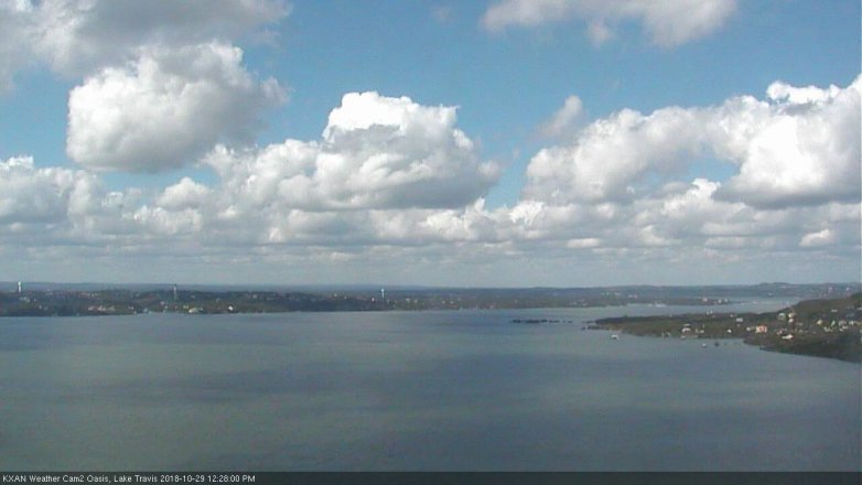 Lake Travis webcam, October 29, 2018 11:30 AM CT