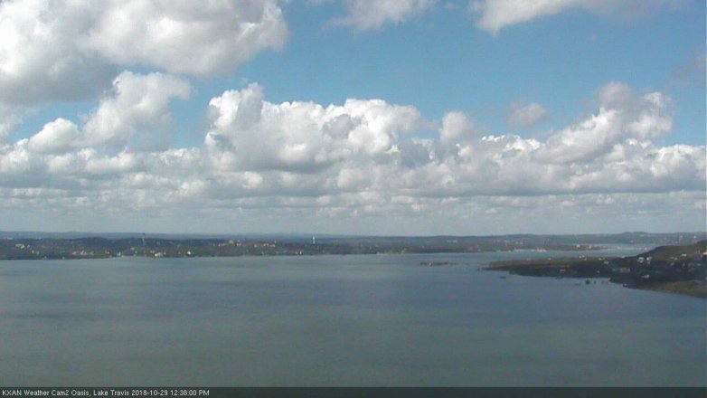 Lake Travis webcam, October 29, 2018 11:40 AM CT