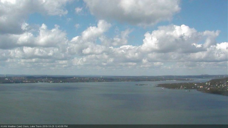 Lake Travis webcam, October 29, 2018 11:45 AM CT