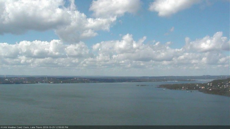 Lake Travis webcam, October 29, 2018 12:00 PM CT