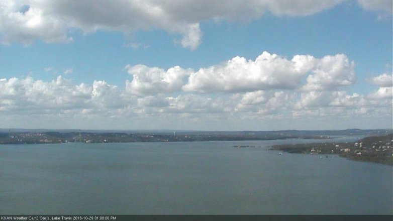 Lake Travis webcam, October 29, 2018 12:10 PM CT