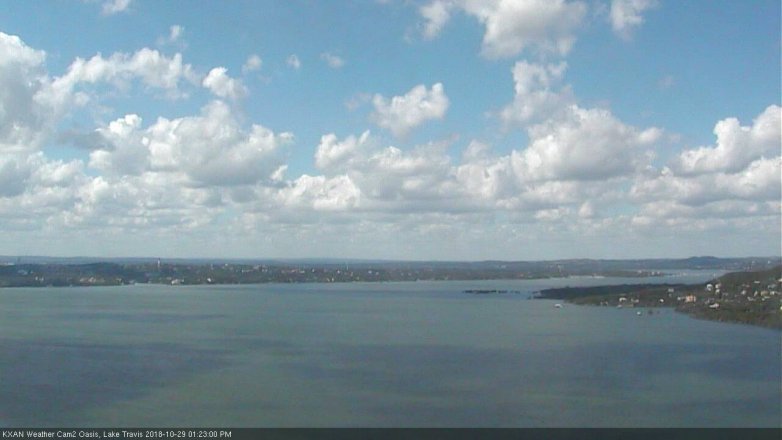 Lake Travis webcam, October 29, 2018 12:25 PM CT