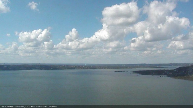 Lake Travis webcam, October 29, 2018 12:40 PM CT