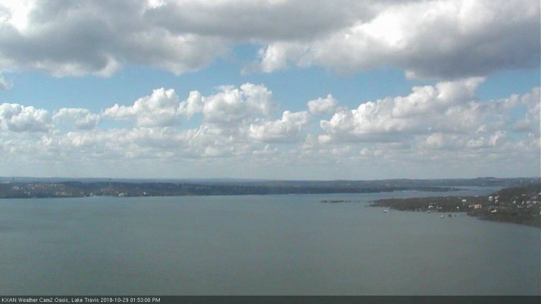 Lake Travis webcam, October 29, 2018 12:55 PM CT