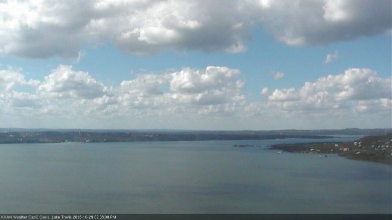 Lake Travis webcam, October 29, 2018 1:10 PM CT
