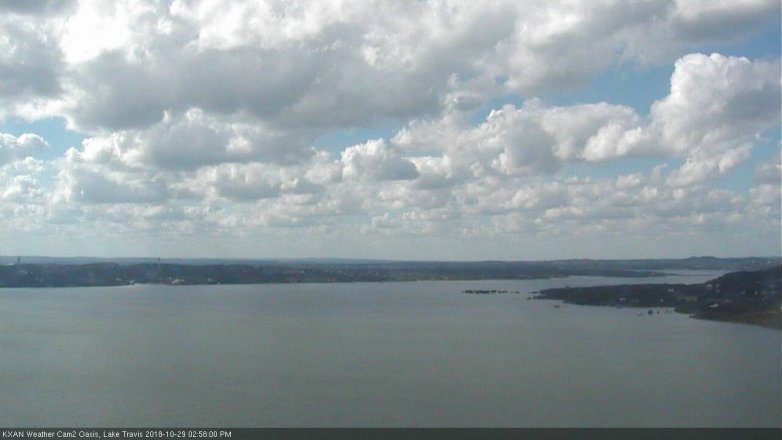 Lake Travis webcam, October 29, 2018 2:00 PM CT