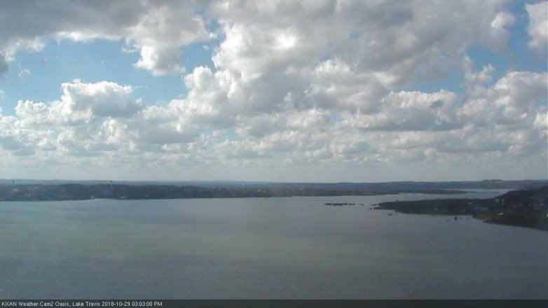 Lake Travis webcam, October 29, 2018 2:05 PM CT