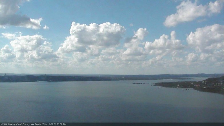 Lake Travis webcam, October 29, 2018 2:25 PM CT
