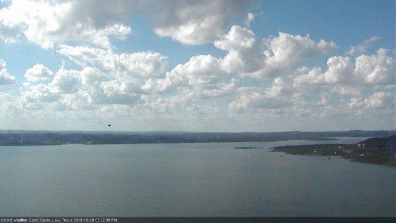 Lake Travis webcam, October 29, 2018 2:30 PM CT