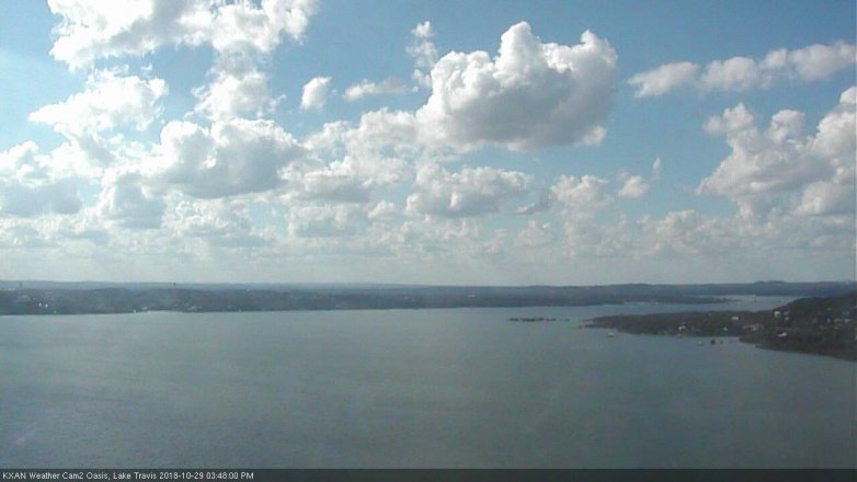 Lake Travis webcam, October 29, 2018 2:50 PM CT