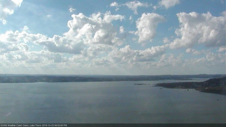 Lake Travis webcam, October 29, 2018 3:05 PM CT