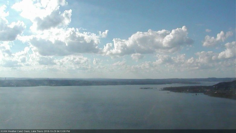 Lake Travis webcam, October 29, 2018 3:15 PM CT