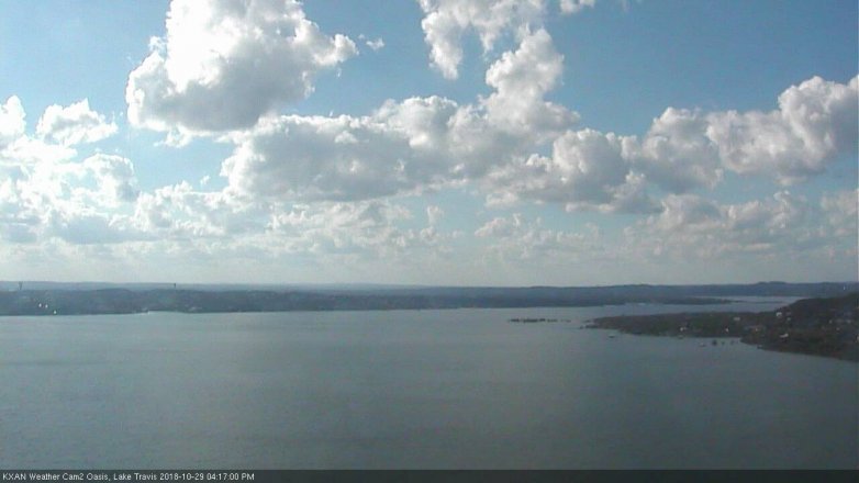 Lake Travis webcam, October 29, 2018 3:20 PM CT