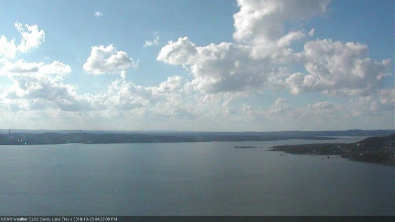 Lake Travis webcam, October 29, 2018 3:25 PM CT