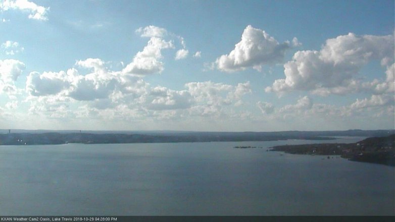 Lake Travis webcam, October 29, 2018 3:30 PM CT