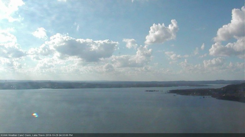 Lake Travis webcam, October 29, 2018 3:35 PM CT
