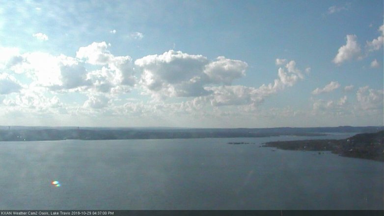 Lake Travis webcam, October 29, 2018 3:40 PM CT