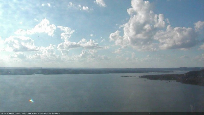 Lake Travis webcam, October 29, 2018 3:50 PM CT