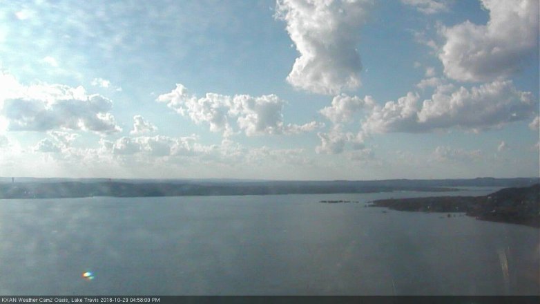Lake Travis webcam, October 29, 2018 4:00 PM CT