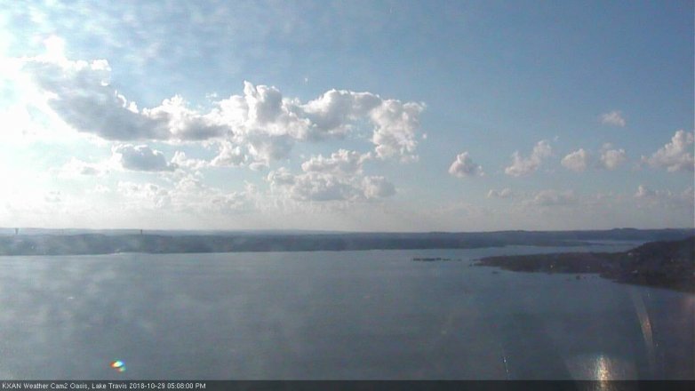 Lake Travis webcam, October 29, 2018 4:10 PM CT