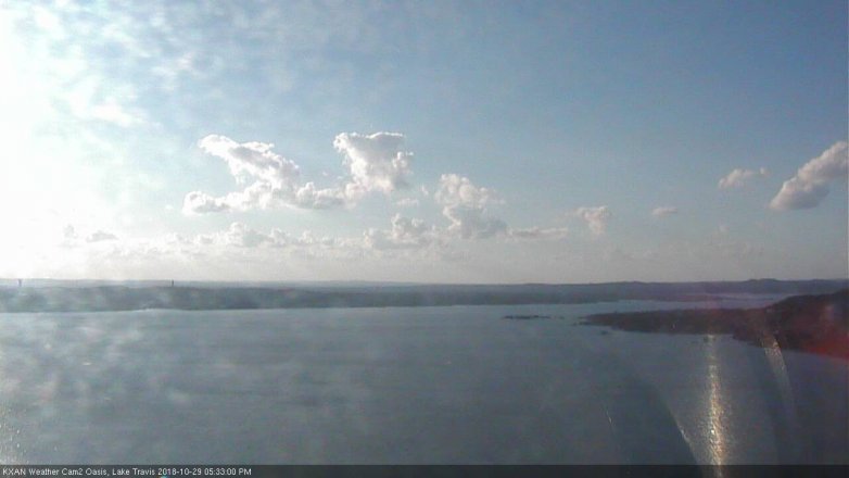 Lake Travis webcam, October 29, 2018 4:35 PM CT