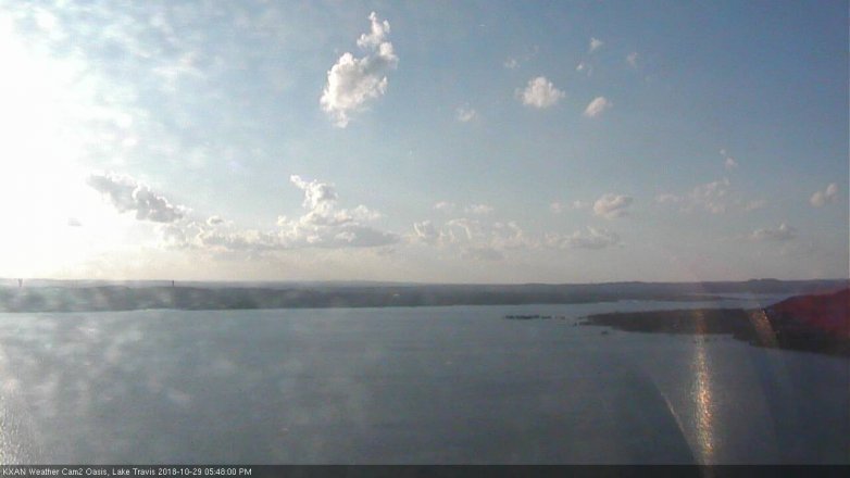 Lake Travis webcam, October 29, 2018 4:50 PM CT
