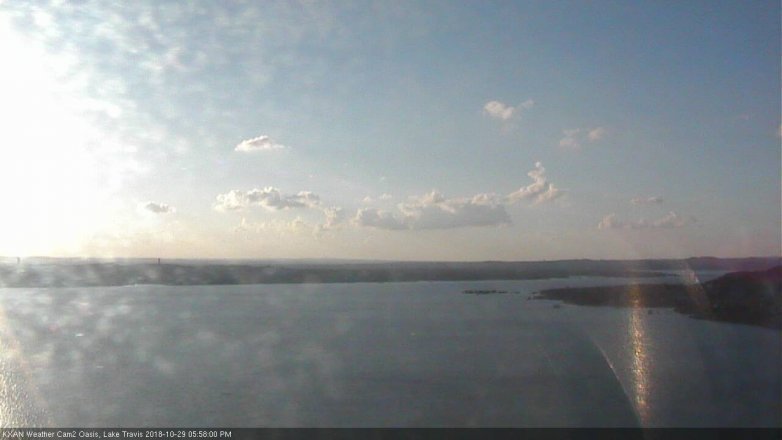 Lake Travis webcam, October 29, 2018 5:00 PM CT