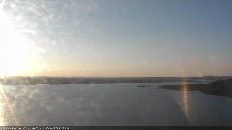 Lake Travis webcam, October 29, 2018 5:15 PM CT
