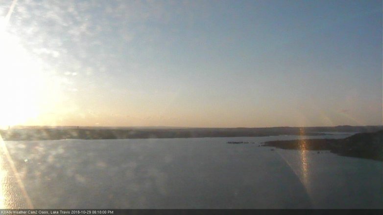 Lake Travis webcam, October 29, 2018 5:20 PM CT