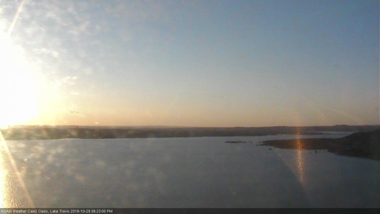Lake Travis webcam, October 29, 2018 5:25 PM CT