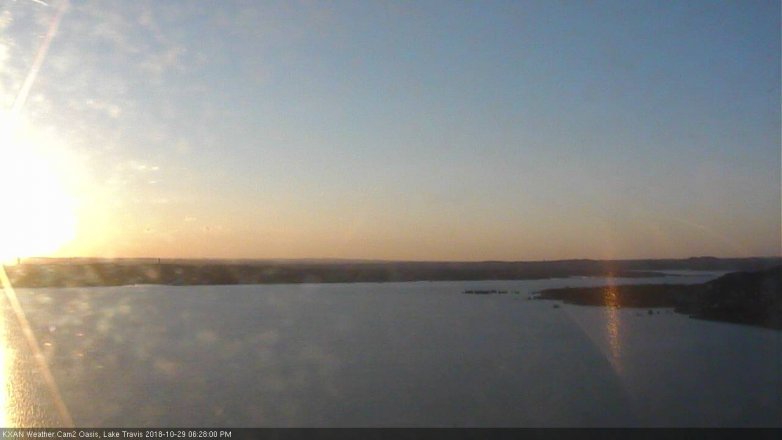 Lake Travis webcam, October 29, 2018 5:30 PM CT