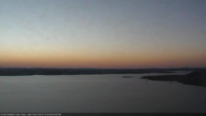 Lake Travis webcam, October 29, 2018 5:55 PM CT