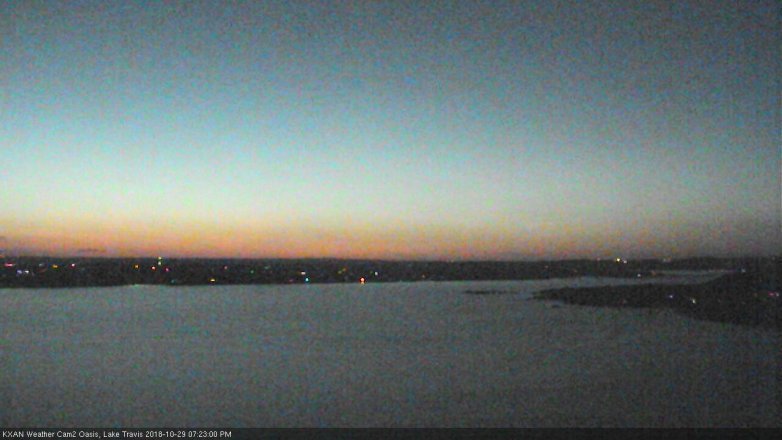 Lake Travis webcam, October 29, 2018 6:25 PM CT