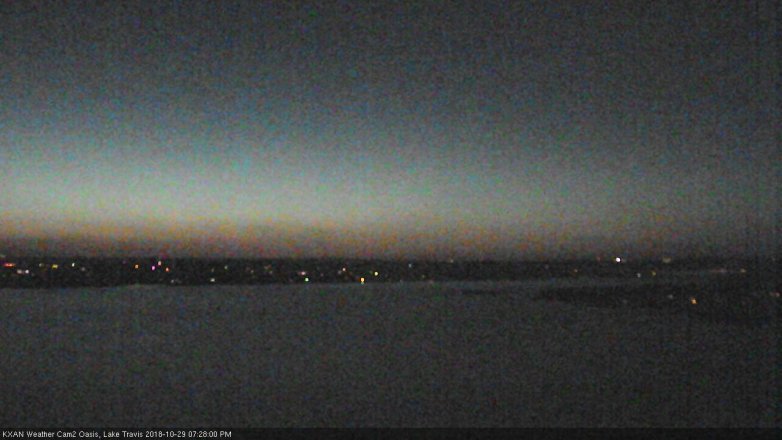 Lake Travis webcam, October 29, 2018 6:30 PM CT