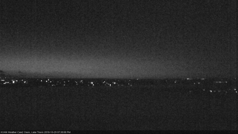 Lake Travis webcam, October 29, 2018 6:40 PM CT