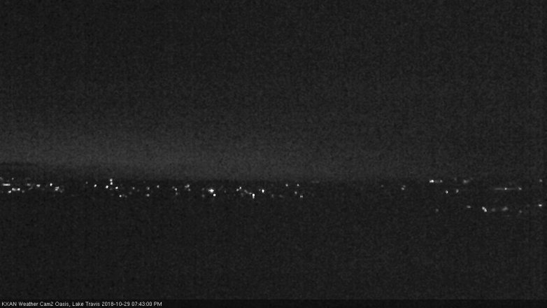 Lake Travis webcam, October 29, 2018 6:45 PM CT