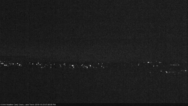 Lake Travis webcam, October 29, 2018 6:50 PM CT