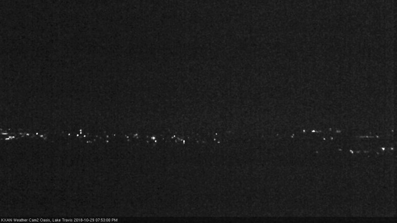 Lake Travis webcam, October 29, 2018 6:55 PM CT