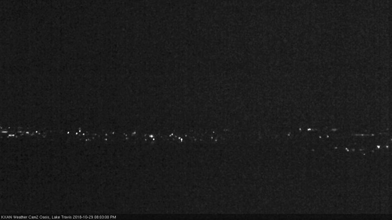 Lake Travis webcam, October 29, 2018 7:05 PM CT