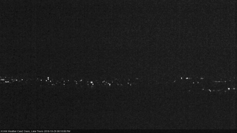Lake Travis webcam, October 29, 2018 7:20 PM CT