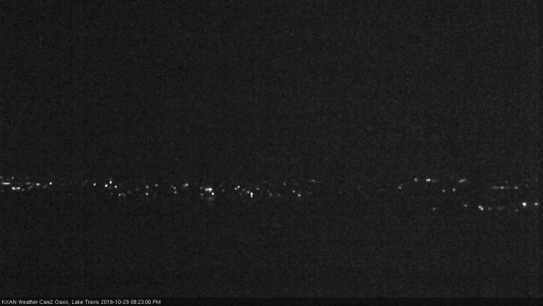 Lake Travis webcam, October 29, 2018 7:25 PM CT
