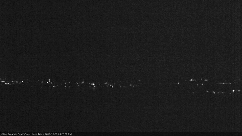 Lake Travis webcam, October 29, 2018 7:30 PM CT